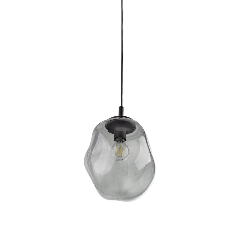 Hängeleuchte Sol Mini Glas Ø 25 cm schwarz grafitgrau Deckenlampe Lampe Leuchte - 5906135100842