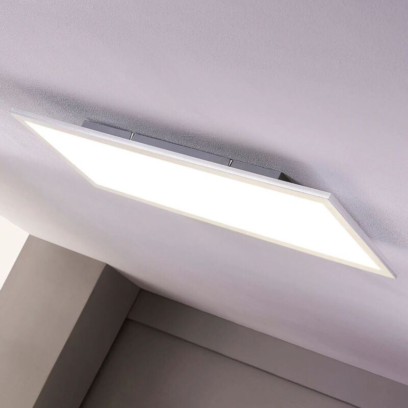 Lindby Deckenleuchte LED Livel Lampe Leuchte silber 4000K 80x30cm IP20 36W - 4251096528374