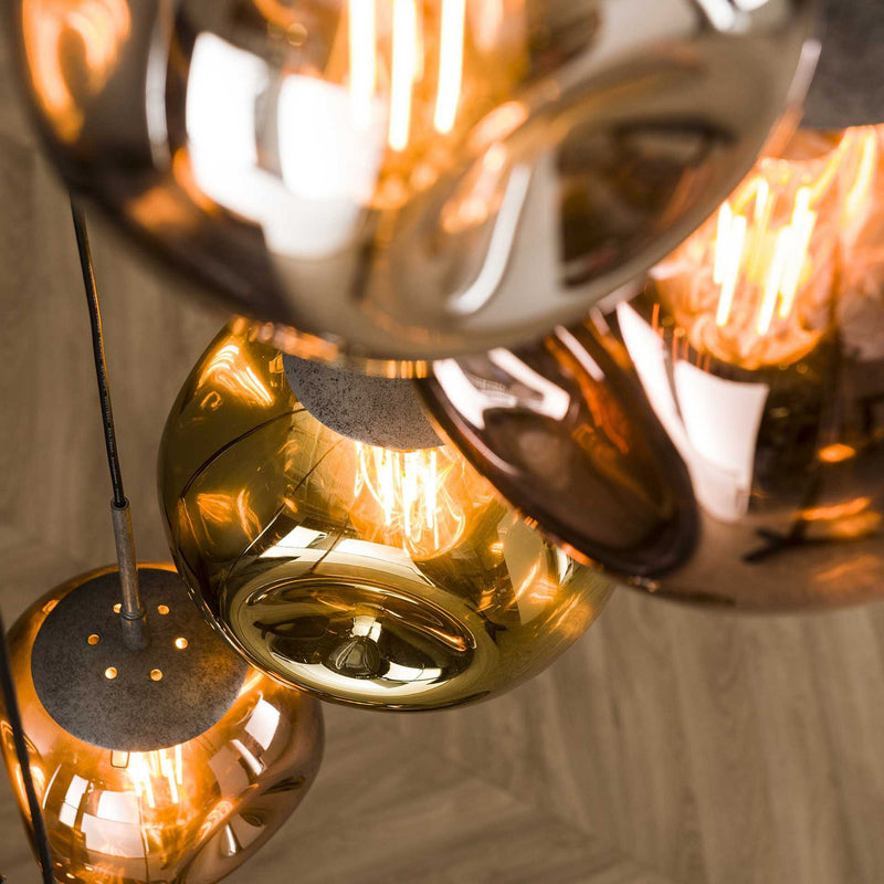 Hängeleuchte Stellar 7-flammig LED Pendelleuchte dimmbar mehrfarbig altsilber - 0000010042276
