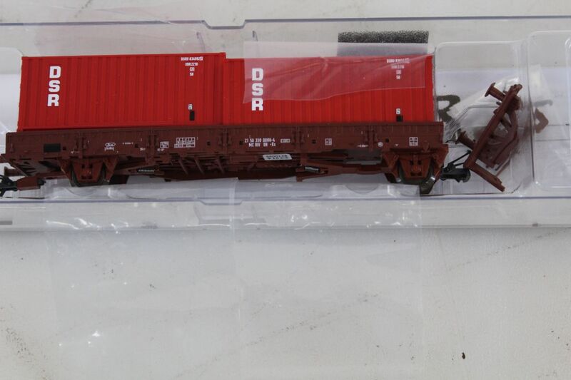 Roco Flachwagen H0 DC Schwenkrungenwagen DR-Ost Epoche IV 160mm NEM-Schacht - 9005033070830
