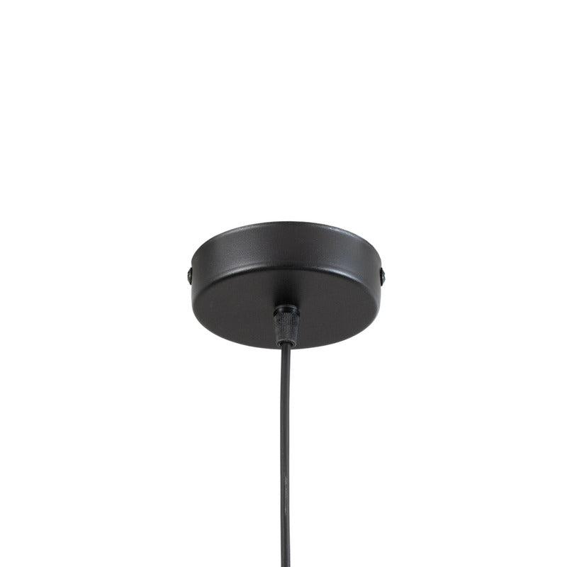Lantern Pendelleuchte Hängelampe Schwarz Gold Stoff E27 - 5905317606943
