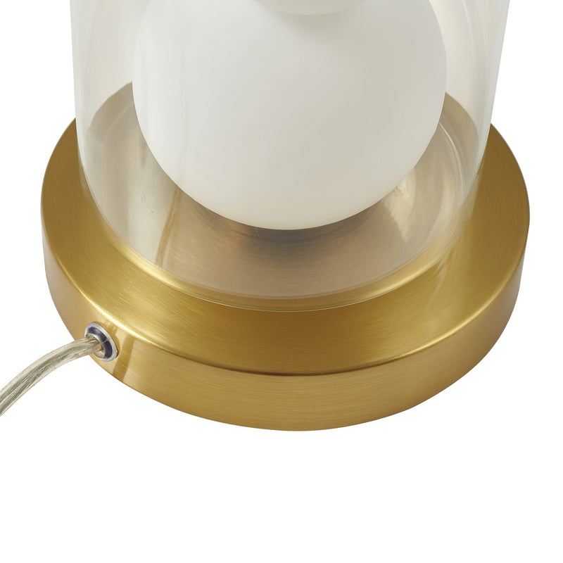 Lindby Tischleuchte Kupla LED Lampe Tischlampe Leuchte Glas Ø20cm klar opal - 4251911796469