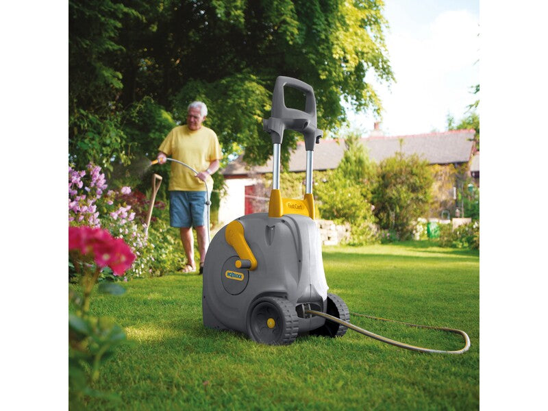 Hozelock Gartenschlauchwagen Fast Cart 40m Schlauch große Räder Ziehgriff 500W - 5010646039987