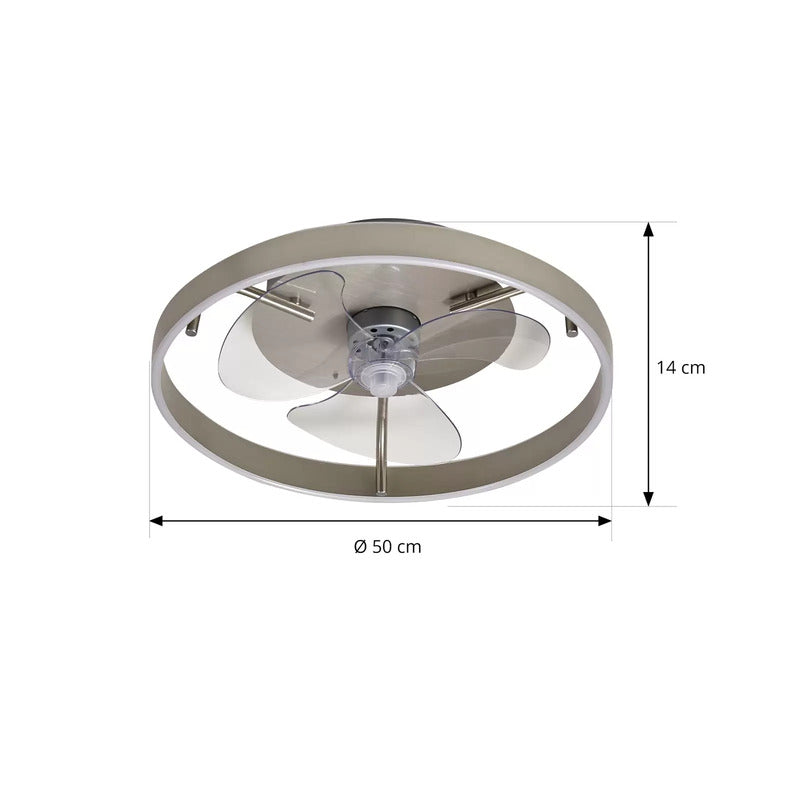 Lindby Deckenventilator Ventilator LED Fernbedienung silber Momitu leise - 4251911780130