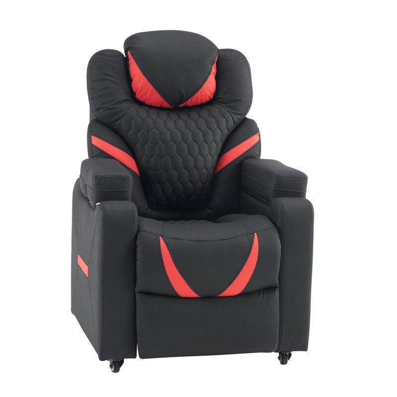 hjh OFFICE Loungesessel Game Sport RX Kunstleder höhenverstellbar schwarz/rot - 4064323130062