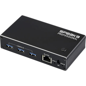 B-Ware SpeaKa Professional HDMI-Switch KVM-Umschalter Fernbedienung USB 3.0 schwarz PnP