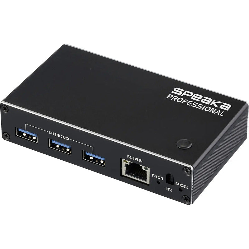 SpeaKa Professional HDMI-Switch KVM-Umschalter Fernbedienung USB 3.0 schwarz PnP - 4064161481401
