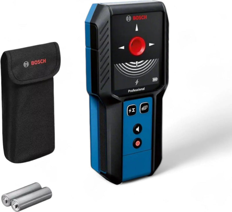 Bosch Ortungsgerät GMS 120-27 Detektor für Wände mit Tasche und 2 Batterien AA - 4053423255331
