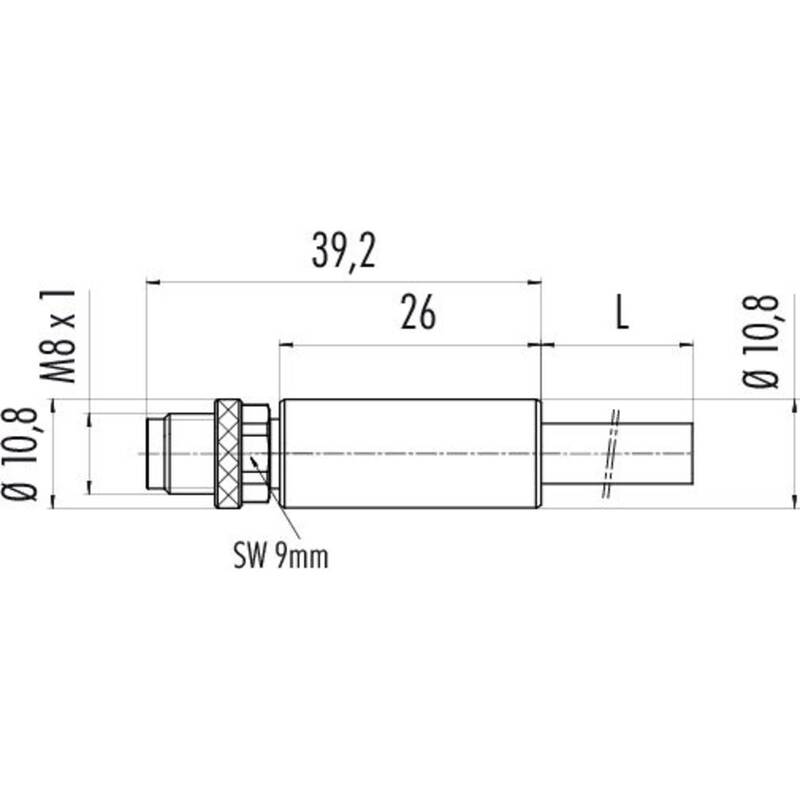 Binder Sensor-Aktor-Steckverbinder 77 3505 0000 50703-0500 M8 3-polig 5m IP67 - 2050010659475