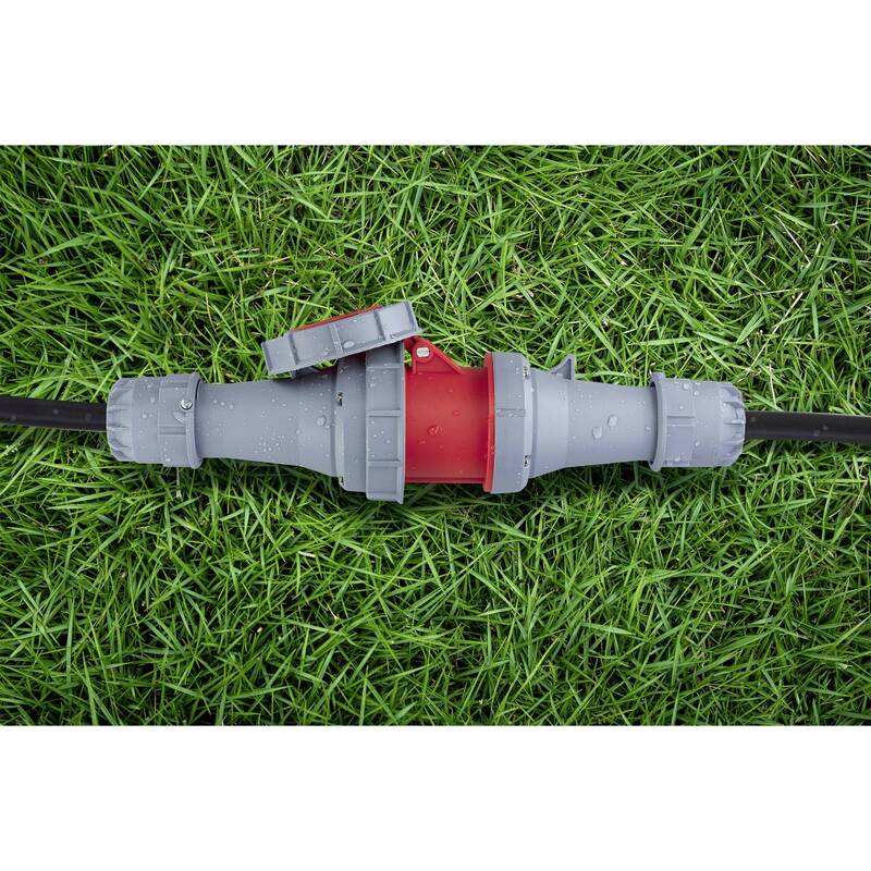 SYGONIX CEE Kupplung Stecker Grau IP67 Pilotkontakt Kunststofffrei 4 STÜCK - 4064161474182