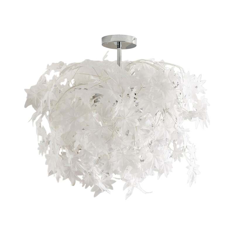Lindby Deckenlampe Deckenleuchte Maple LED Lampe dimmbar chrom weiß Ø 70 cm - 4251096527490