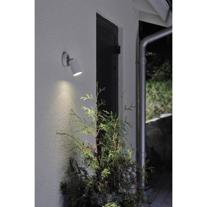 Konstsmide Modena Spot Außenwandleuchte Energiesparlampe LED GU10 7W Grau - 7318307598308