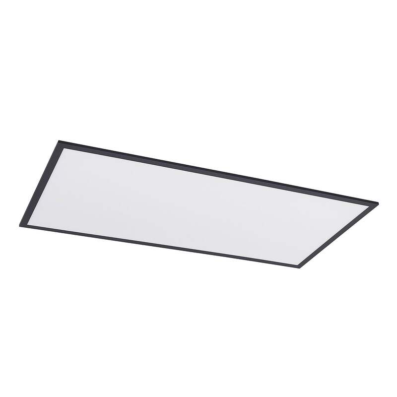 Lindby Deckenlampe Nelios LED Lampe dimmbar schwarz 120x60cm CCT 2700K-6500K - 4251911739411