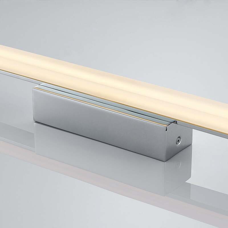 Lindby LED-Deckenleuchte Levke 116 cm dimmbar IP44 warmweiß verchromt - 4251096537611
