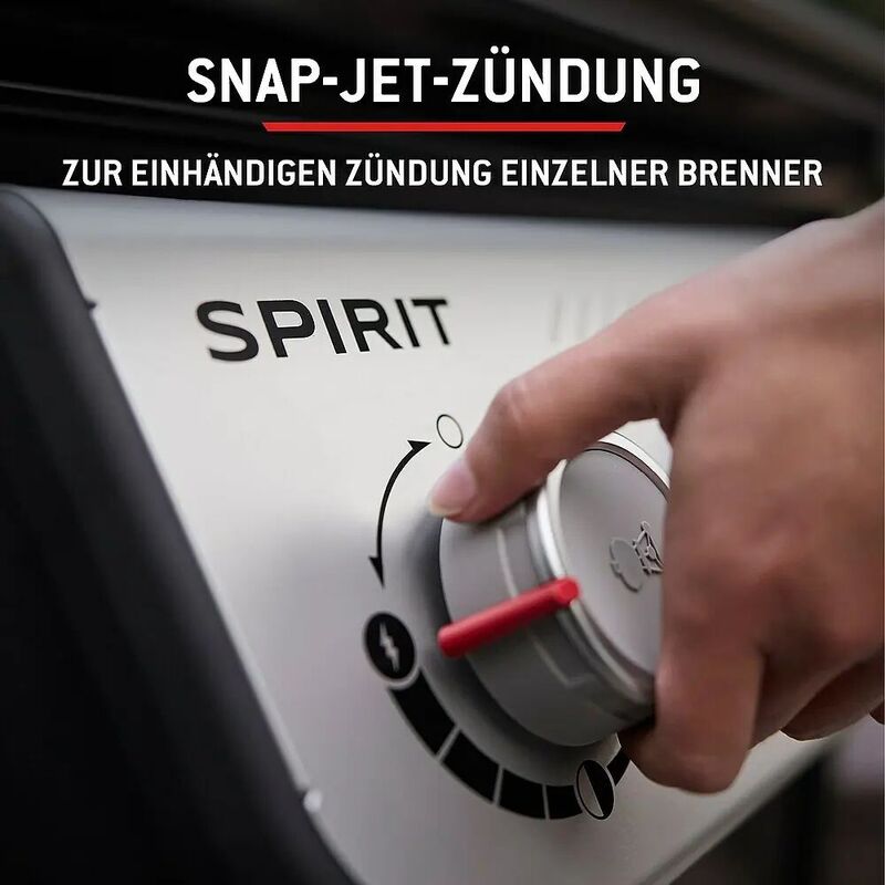 Weber Gasgrill Spirit E-325 GBS Grill mit 3 Brennern 9,1 kW schwarz 52x44cm - 77924890383