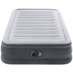 B-Ware Intex Luftbett Comfort-Plush Twin 191x99 cm grau Bett aufblasbar Airbed 136kg