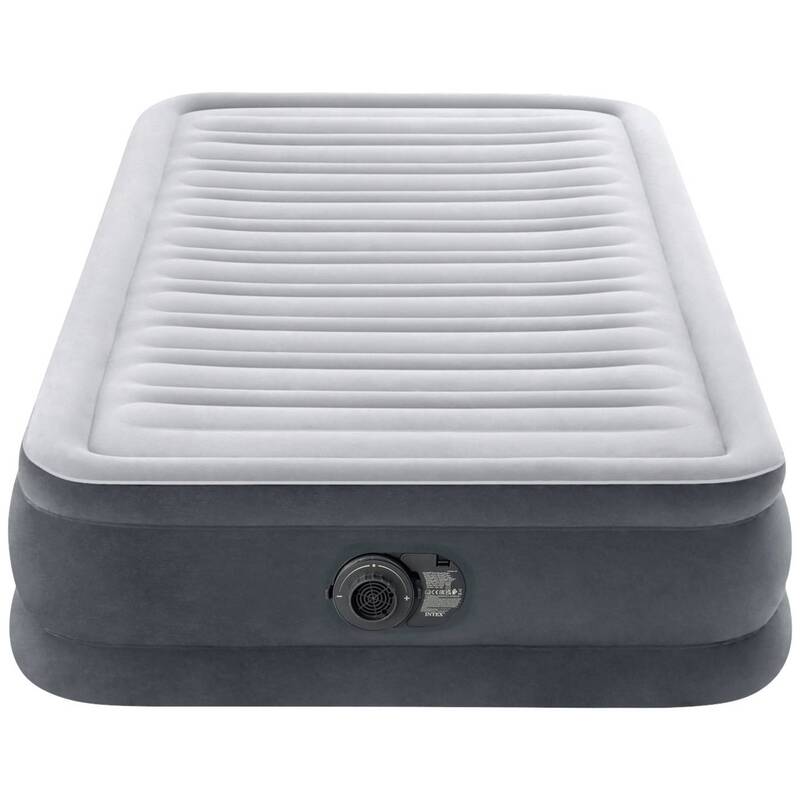 Intex Luftbett Comfort-Plush Twin 191x99 cm grau Bett aufblasbar Airbed 136kg - 6941057423029