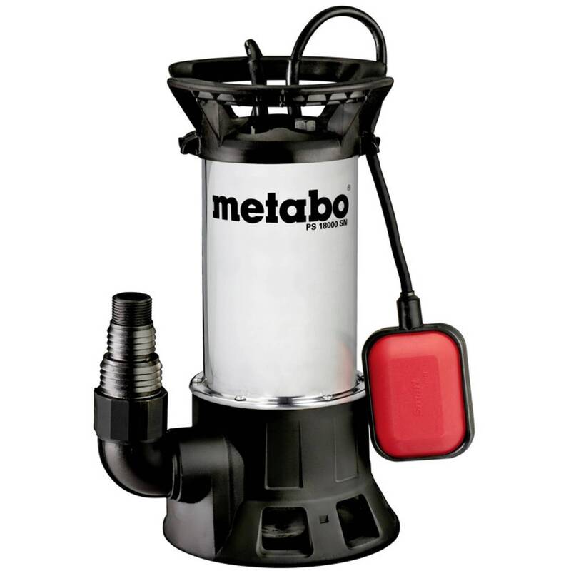 Metabo Schmutzwasser-Tauchpumpe PS 18000 SN 1900l/h 11m Edelstahl IPX8 1100W - 4003665502311
