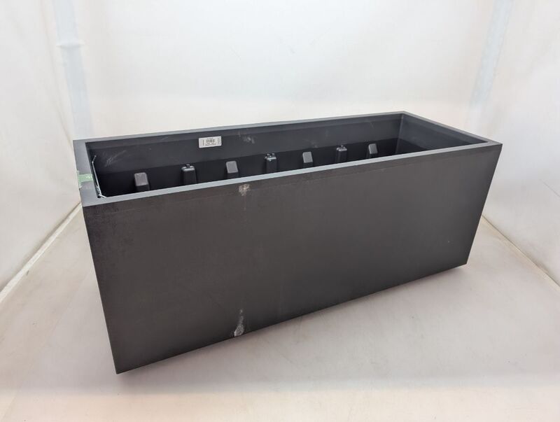 Deroma Pflanzkasten Hochbeet Millennium 39x99,3cm Anthrazit mit 8 Rädern - 0191942097446