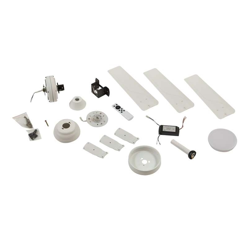 Lindby LED-Deckenventilator Aerallo weiß CCT leise 105 cm 18 W Fernbedienung - 4251911779899
