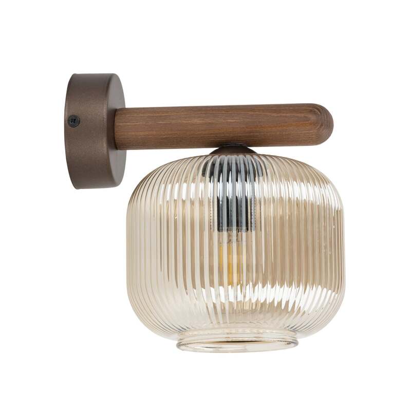 TK-Lighting Wandleuchte Salvia LED Wandlampe dimmbar braun cognac 20cm Höhe - 5906135110674