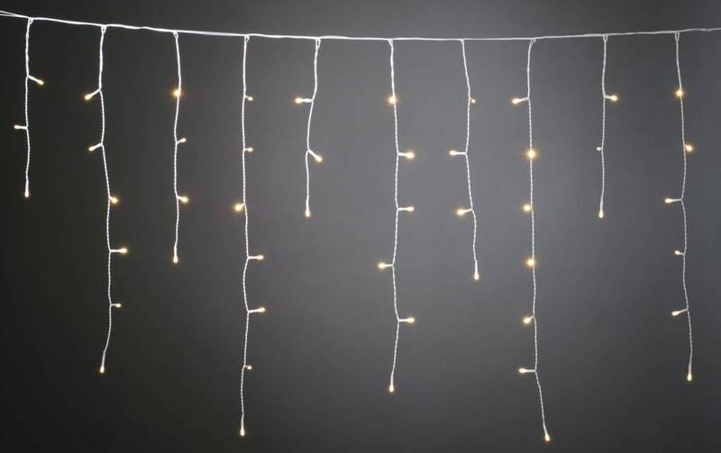 Konstsmide Lichtervorhang Außen 80 LED Warmweiß 300 cm x 87.5 cm 3 STÜCK - 7318307391329