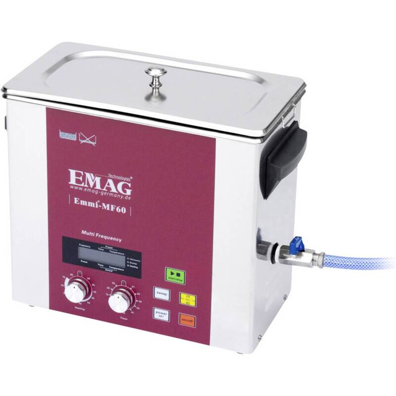 Emag Ultraschallreiniger EMMI-MF60 Werkstatt 6l Edelstahl mit Heizung 240V - 4040513600188