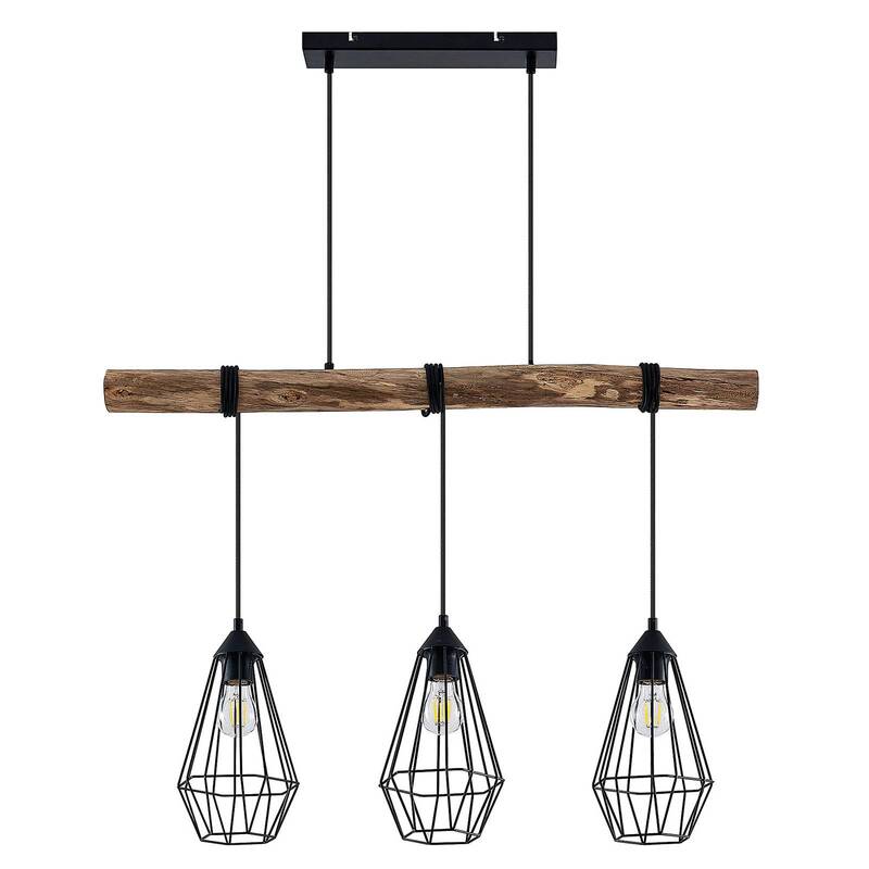 Lindby Eldarion Hängeleuchte Hängelampe Lampe Leuchte 3-flammig Licht schwarz - 4251096581126