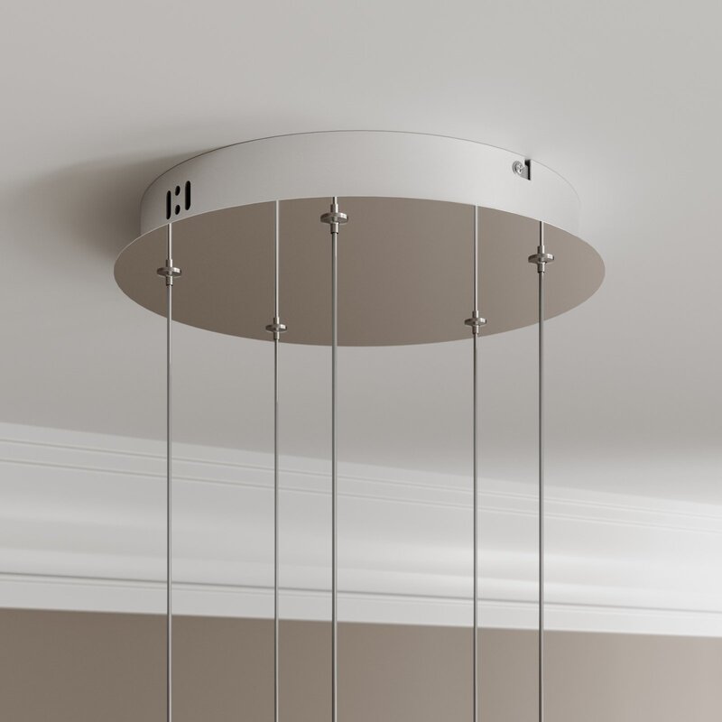 Lucande Pendelleuchte Hängelampe LED Glas Chrom Wohnbereich Tischbeleuchtung - 4251096562460