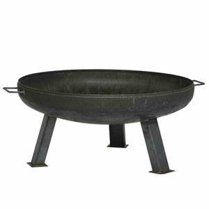 B-Ware Siena Garden Feuerschale Feuerstelle Stahl Anthrazit Tragegriff 55 cm