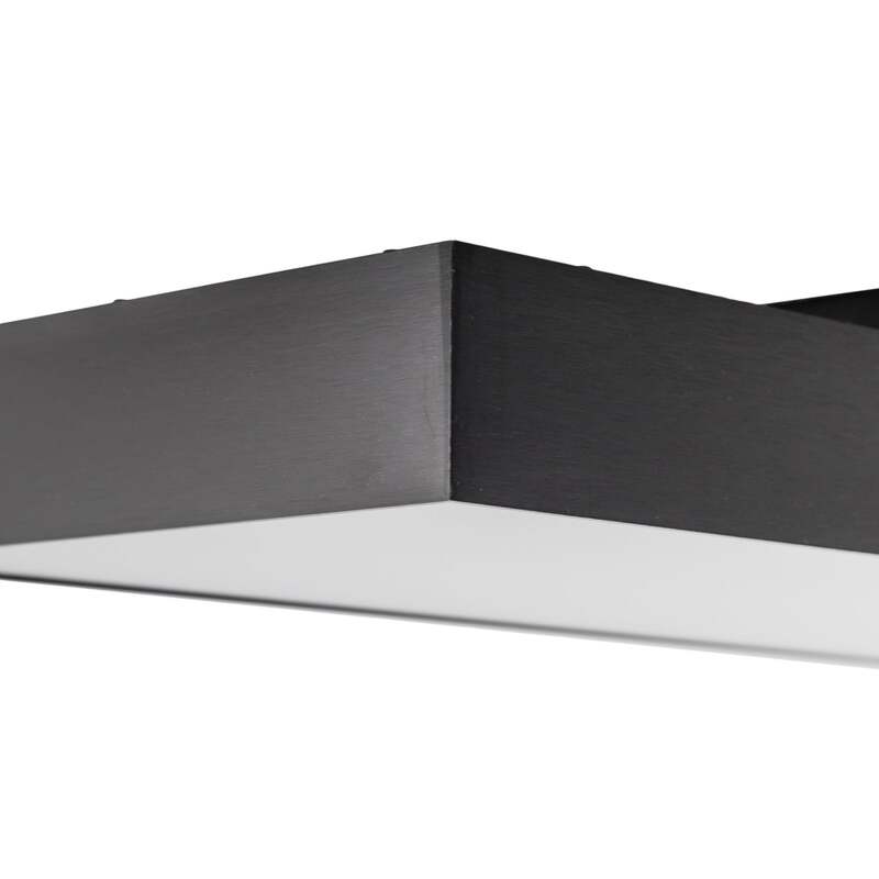 Lucande Deckenlampe Leicy LED Lampe dimmbar schwarz RGBIC CCT 100x25cm 1150lm - 4251911766301