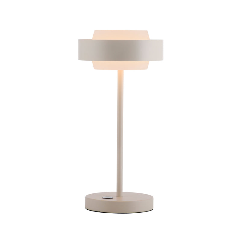 Schöner Wohnen Tischlampe Elmo LED dimmbar beige 3000K Touchdimmer 36,5cm Lampe - 4043689019396