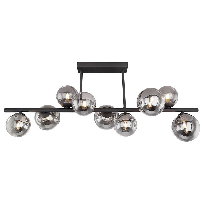 Globo Deckenleuchte Deckenlampe Riha LED Lampe Leuchte warmweiß schwarz 87x28cm - 9007371393039