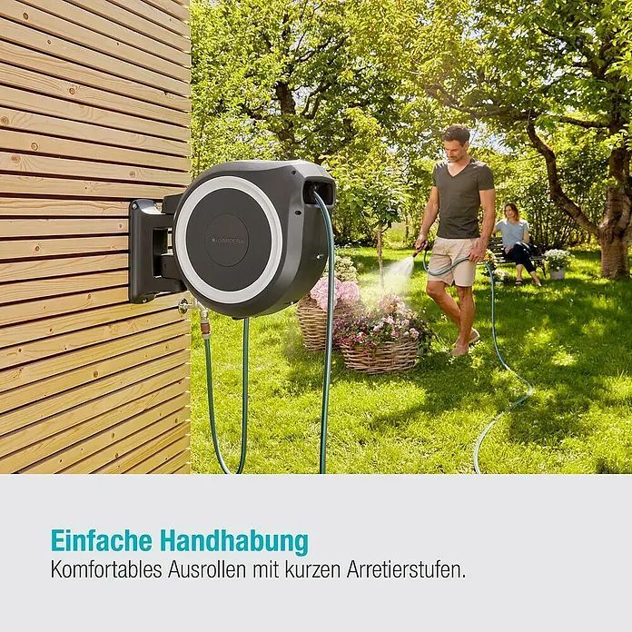 Gardena Wand-Schlauchbox RollUp XL 35m Schlauch mit Diebstahlschutz Schlauch - 4066407004948