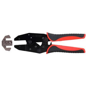 B-Ware KS Tools Crimpzange Quetschverbinder 2.5 bis 10 mm² inkl. Crimpeinsätzen Stahl
