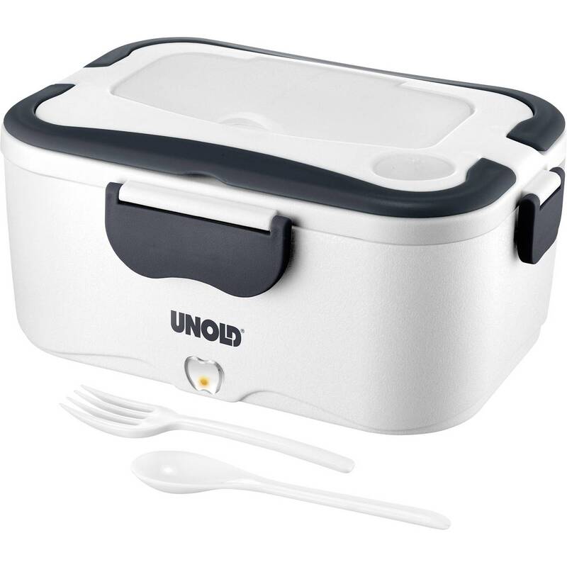 Unold Elektrische Lunchbox 1,5l Edelstahlbehälter grau weiß für unterwegs 35W - 4011689588501