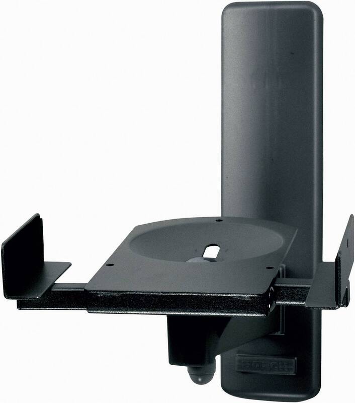 B-TECH BT77 Lautsprecher-Wandhalter schwarz neigbar schwenkbar max. 25 kg - 5019318047701