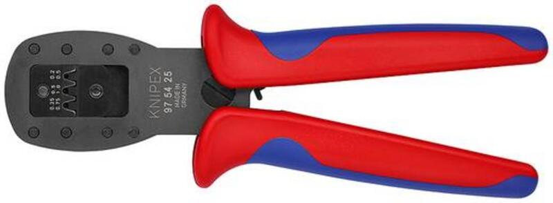 Knipex Crimpzange Zange Micro-Fit 97 54 25 für Miniaturstecker brüniert 190 mm - 4003773079859