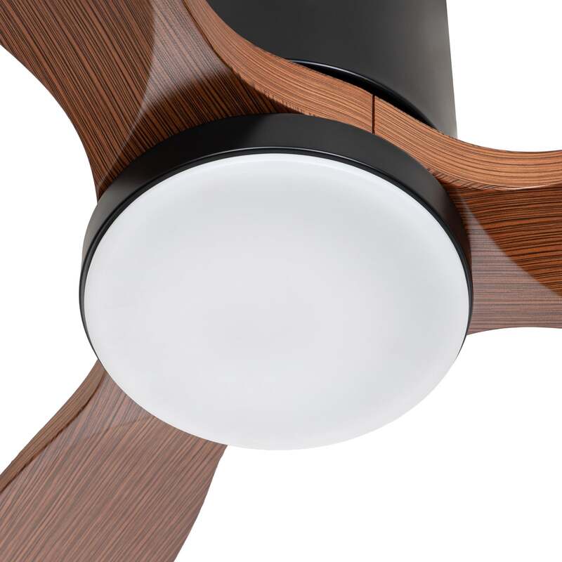 Lucande Deckenventilator Brinia Holz Ø132cm CCT Ventilator Fernbedienung Leuchte - 4255830910784