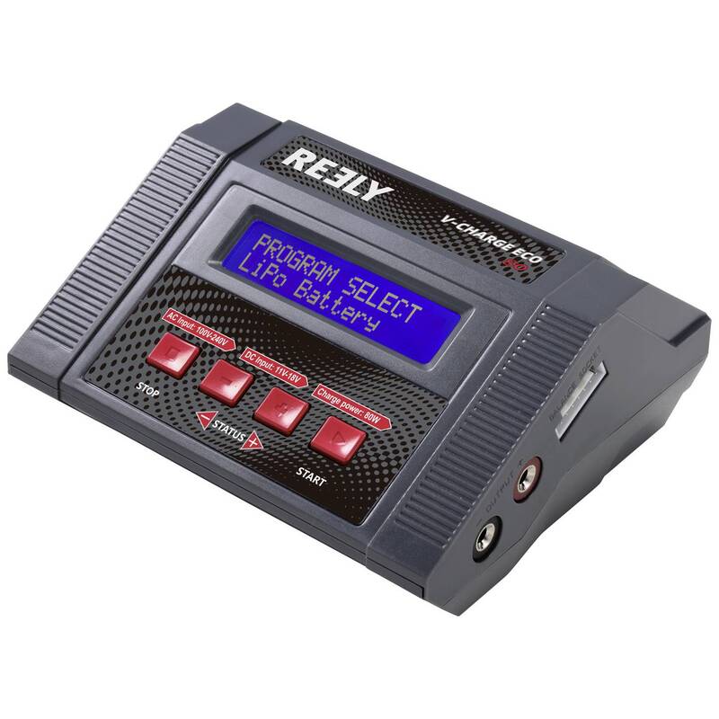 Reely Modellbau-Multifunktionsladegerät V-Charger ECO 80 10A Blei NiMH LiPo - 4064161206776