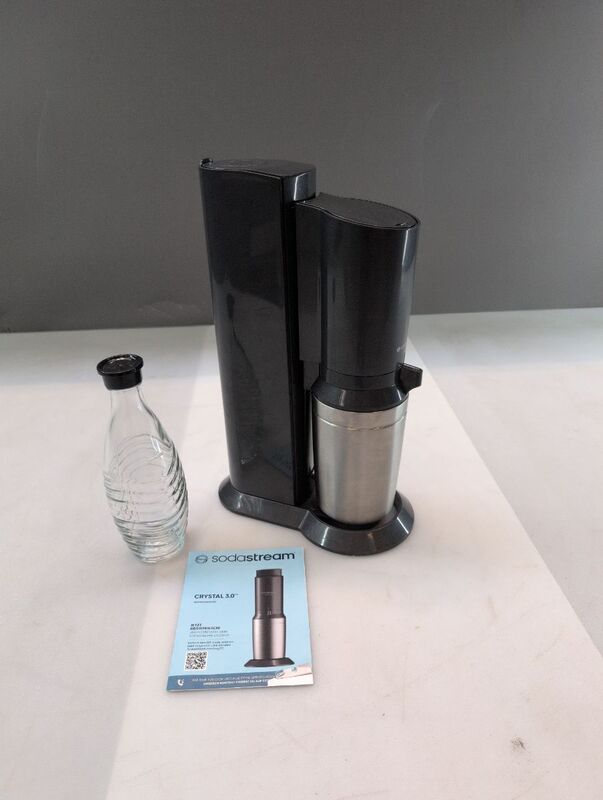 SodaStream Trinkwassersprudler Crystal 3.0 schwarz Wassersprudler 615ml - 7290116742380