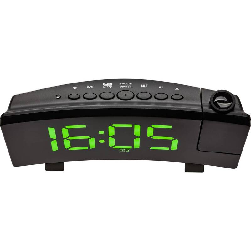 TFA Dostmann 60.5015.04 Quarz Wecker Uhr Alarm FM-Radio Weckwiederholung Schwarz - 4009816034526