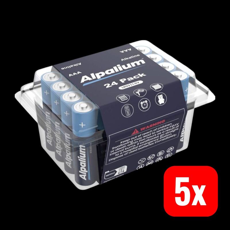 Alpalium Micro AAA-Batterie Alkali-Mangan 1.5V 24 Stück zuverlässige Energie - 4262420960388