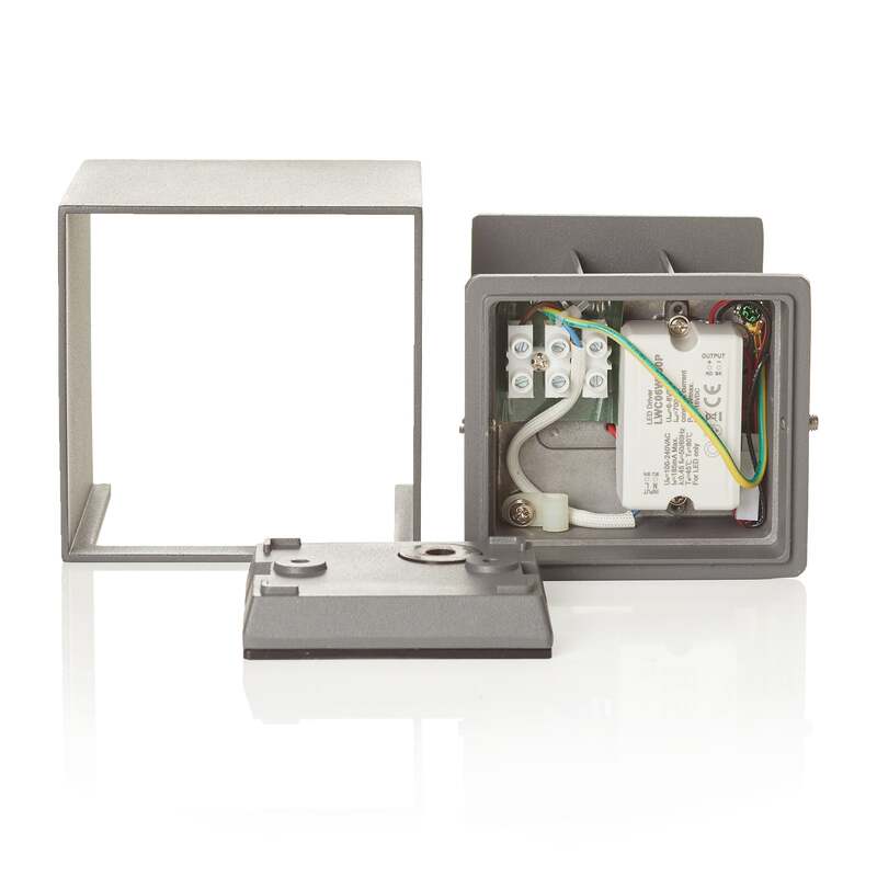 Orion Außenwandleuchte LED Cube anthrazit Gartenleuchte Wandleuchte 10x10cm IP54 - 9003090253630