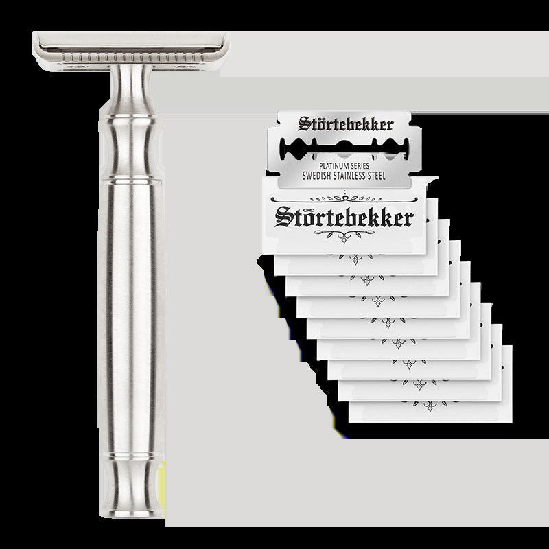 Störtebekker Rasierhobel Rasierer Premium Rostock Edelstahl klassische Rasur311 - 4260554494700