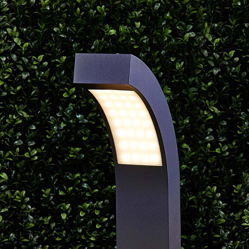 Lucande Wegeleuchte Gartenleuchte Lennik LED Pollerleuchte anthrazit 100cm IP54 - 6291105702683