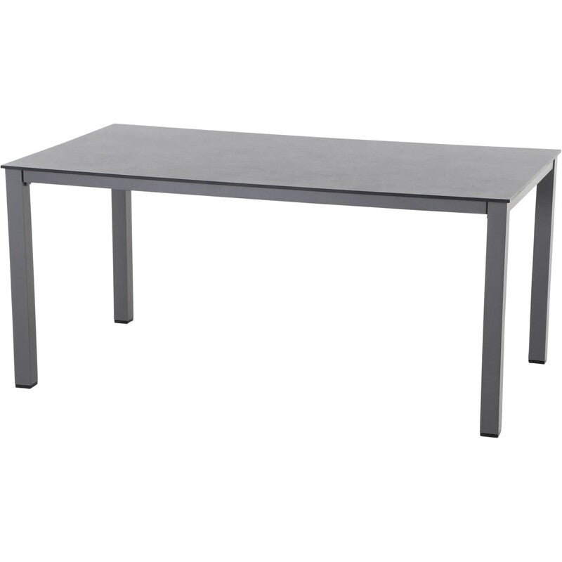 Siena Garden Gartentisch Sola Terrassentisch HPL anthrazit 160x90cm Gartenmöbel - 4019111022289