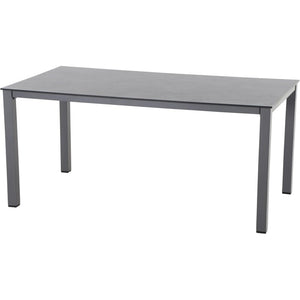 B-Ware Siena Garden Gartentisch Sola Terrassentisch HPL anthrazit 160x90cm Gartenmöbel