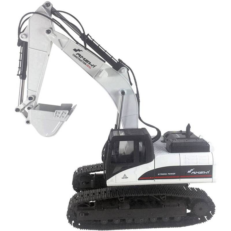 Amewi RC Funktionsmodell Bagger Vollmetall 1:14 Elektro Modellbau inkl. Akku - 4260631422473