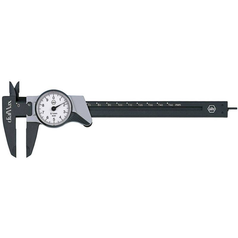 Wiha Uhrenmessschieber 150mm Präzisionsmessgerät Kunststoff 0,1mm Ablesung - 4010995270827